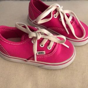 Vans pink size 5 toddler